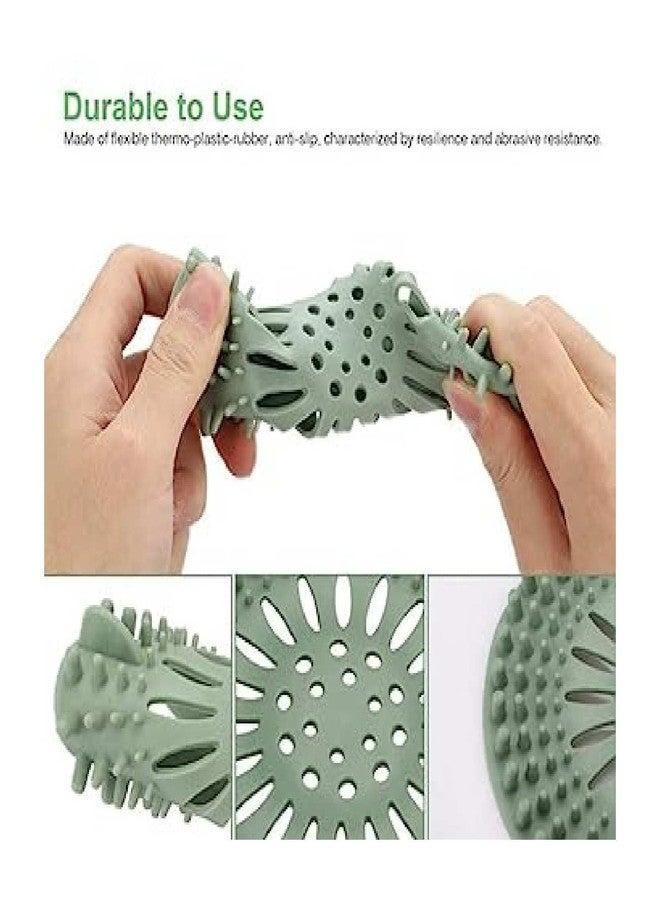KRIVETY Silicone Hair Catcher Drain Cover, Shower Drain Cover, Drain Protector Filter, Kitchen Drain Stopper Sink Filter, Sewer Drain Strainer for Bathroom Kitchen Bathtub (Pack of 6) - Image 3